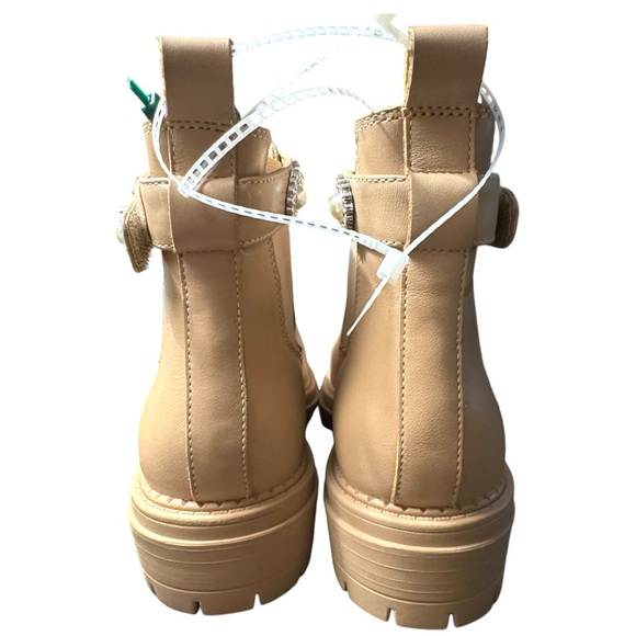 Copper Key COSMO PEARL RHINESTONE Leather Chelsea Booties NWT - Picture 10 of 11